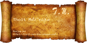 Tholt Mónika névjegykártya