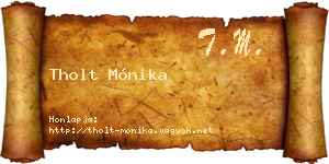Tholt Mónika névjegykártya