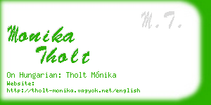 monika tholt business card
