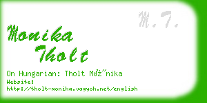 monika tholt business card